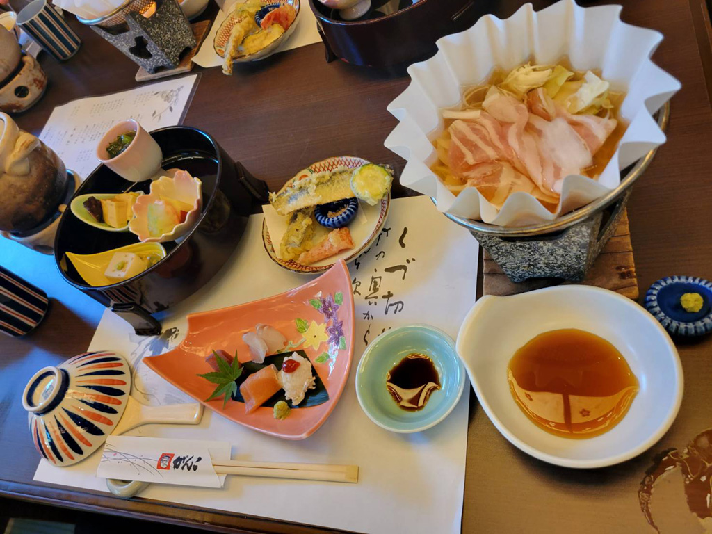 がんこ和歌山六三園の食事写真